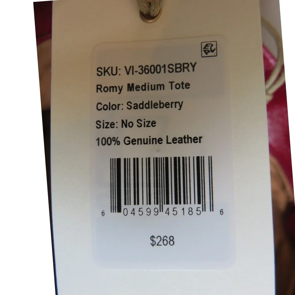HOBO Romy Medium Tote Saddleberry Burgundy Leather Handbag VI-36001SBRY NEW